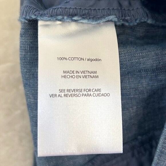 ISAAC MIZRAHI Shorts Women's Blue Mid Rise Size 8 Cotton Button Design Pockets - Picture 4 of 8